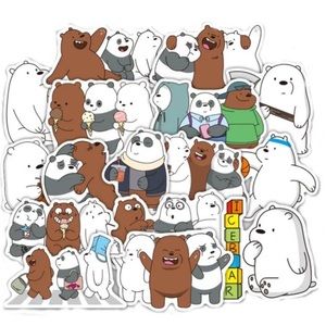 We Bare Bears 36pcs Stickers! Laptop Stickers